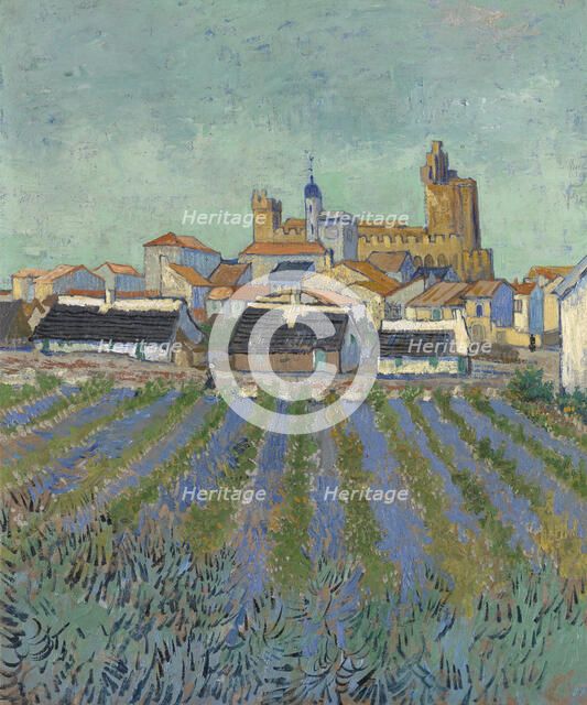 View of Saintes-Maries-de-la-Mer, 1888. Creator: Gogh, Vincent, van (1853-1890).
