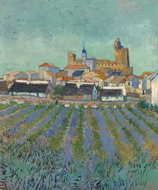 View of Saintes-Maries-de-la-Mer, 1888. Creator: Gogh, Vincent, van (1853-1890)