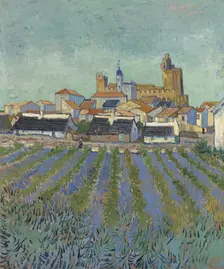 View of Saintes-Maries-de-la-Mer, 1888. Creator: Gogh, Vincent, van (1853-1890)