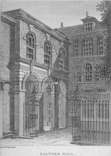 View of Salters Hall, St Swithin's Lane, City of London, 1800. Artist: William Angus