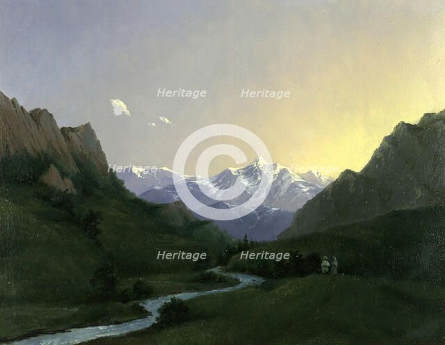 View of Sentelek Caverns Altai, 1880-1897. Creator: Pavel Mikhailovich Kosharov.