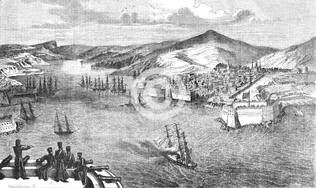 'View of Sebastopol from Fort Constantine', 1854. Creator: Unknown.