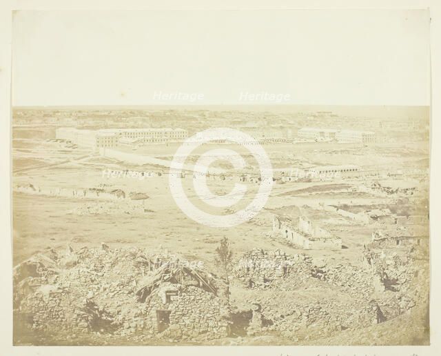 View of Sebastopol taken from the Malakoff, 1855. Creator: James Robertson.