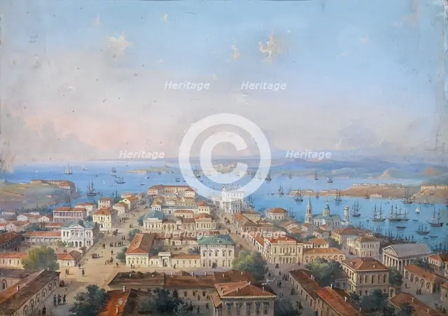 View of Sevastopol, 1860s-1870s. Artist: Bossoli, Carlo (1815-1884)