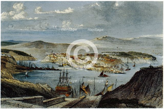 View of Sevastopol, c. 1850. Artist: Anonymous  