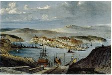 View of Sevastopol, c. 1850. Artist: Anonymous