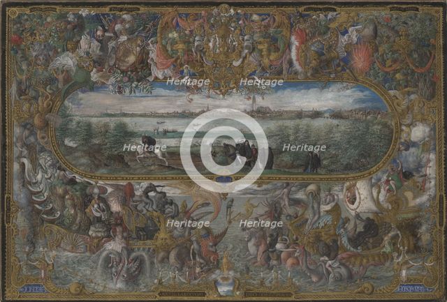 View of Seville, 1573. Artist: Hoefnagel, Georg (1542-1601)