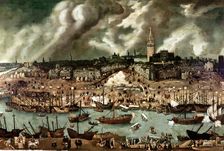 View of Seville, by Alonso Sanchez Coello
