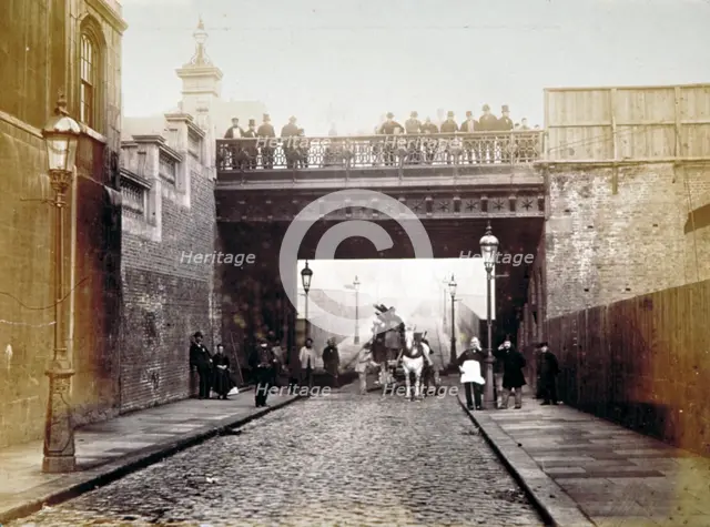 View of Shoe Lane Bridge, City of London, 1869. Artist: Henry Dixon