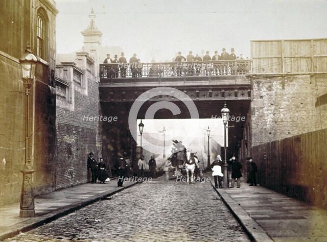 View of Shoe Lane Bridge, City of London, 1869. Artist: Henry Dixon