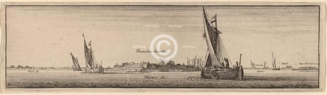 View of Shenckenschantz, 1647. Creator: Wenceslaus Hollar.