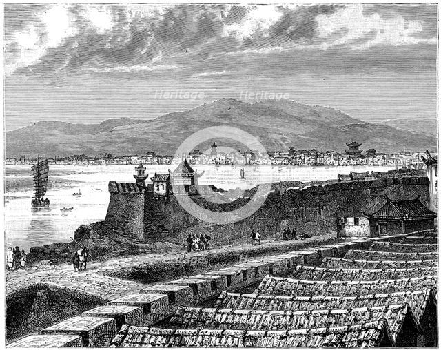 'View of Si-Ngan-Fou', China, 19th century. Artist: Weber