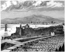 View of Si-Ngan-Fou China, 19th century. Artist: Weber
