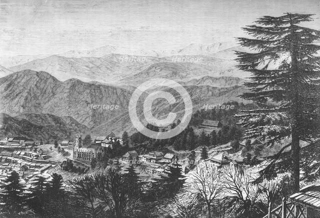 'View of Simla, Western Himalayas', c1891. Creator: James Grant.