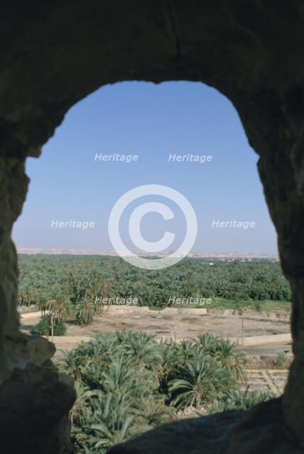 View of Siwa from Aghurmi, Egypt, 1992. 
