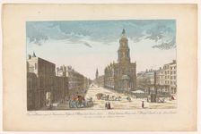 View of Somerset House and Saint Mary-le-Strand Church in London, 1722-after 1758. Creator: Nicolas Jean Baptiste Poilly