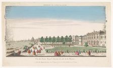 View of Somerset House on the River Thames in London, 1735-1805. Creator: Unknown