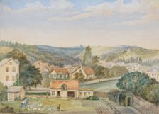 View of Soden-am-Taunus, Germany, c.1868. Creator: Adrianus Johannes Bik
