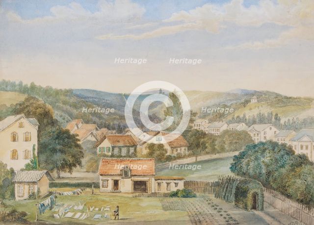 View of Soden-am-Taunus, Germany, c.1868. Creator: Adrianus Johannes Bik.