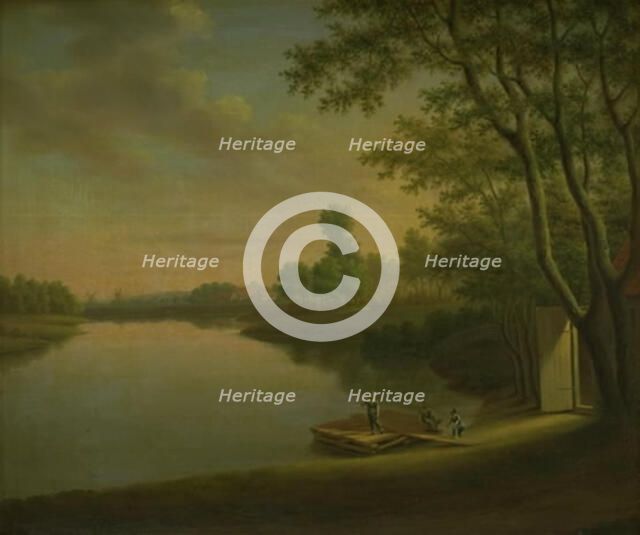 View of Sortedamssoen towards Norrebro, 1798-1809. Creator: Elias Meyer.