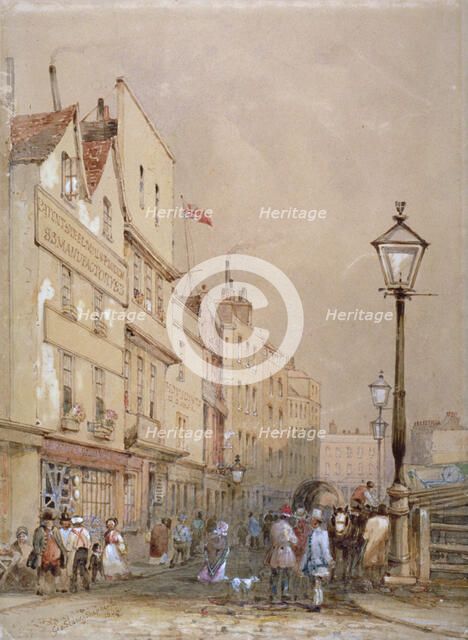 View of Smithfield Market, City of London, 1844.                                      Artist: George Sidney Shepherd