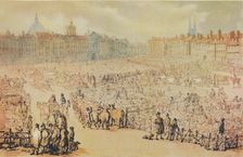 View of Smithfield Market, London, 1810