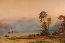 View of Snowdon from Tremadoc c1842, (1935). Artist: Anthony Vandyke Copley Fielding