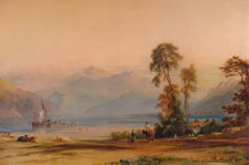 View of Snowdon from Tremadoc c1842, (1935). Artist: Anthony Vandyke Copley Fielding