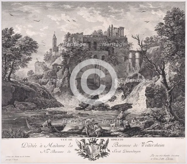 View of Spoleto, ca. 1770. Creator: Pietro Antonio Martini.