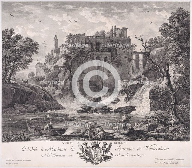 View of Spoleto, ca. 1770. Creator: Pietro Antonio Martini.