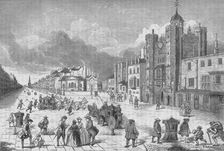 View of St James's Palace, Westminster, London, at the time of Queen Anne, c1710 (1878). Creator: Unknown