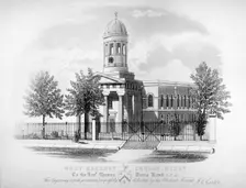 View of St James Church, West Hackney, London, c1825. Artist: James Carter