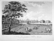 View of St James's Park from Constitution Hill, Westminster, London, 1735 (1779). Artist: Edmund Scott