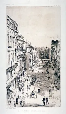 View of St James's Street, Westminster, London, c1878(?). Artist: Whistler
