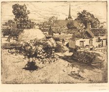 View of St.-Jean-de-Mont, Vendee (Vue de St.-Jean-de-Mont, Vendee), 1892. Creator: Auguste Lepere
