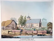 View of St Mary's Church, Paddington, London, 1791. Artist: Anon