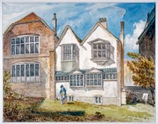 View of St Olave's School, Tooley Street, Bermondsey, London, c1820. Artist: Anon
