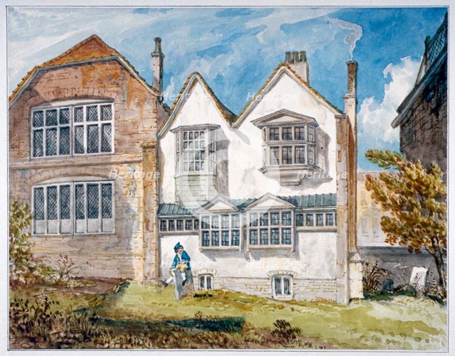 View of St Olave's School, Tooley Street, Bermondsey, London, c1820.         Artist: Anon