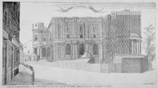 View of St Paul s Cathedral under construction, City of London, 1685 (c1853). Artist: Sir Christopher Wren
