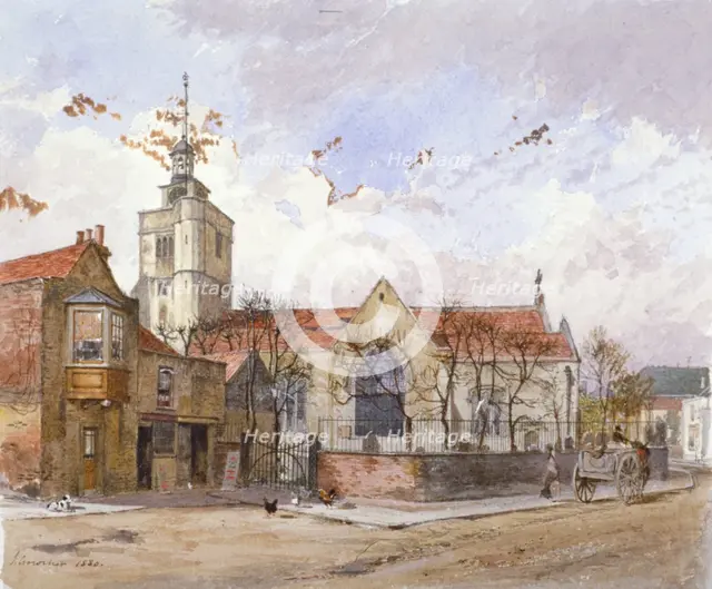 View of St Paul's Church, Hammersmith, London, 1880.    Artist: John Crowther