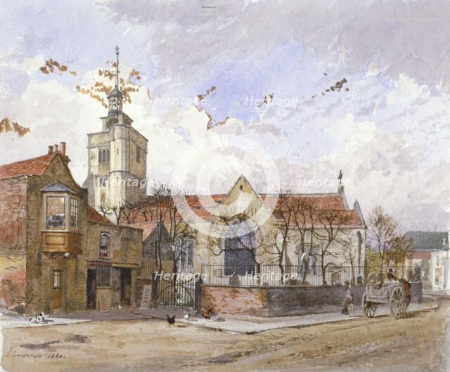 View of St Paul's Church, Hammersmith, London, 1880.    Artist: John Crowther