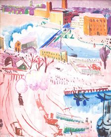 View of Stockholm, 1917. Creator: Isaac Grünewald