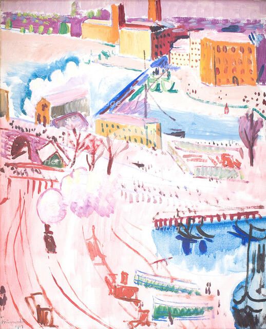 View of Stockholm, 1917. Creator: Isaac Grünewald.