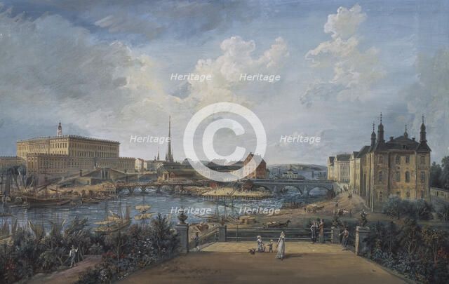 View of Stockholm, c18th century. Creator: Elias Martin.