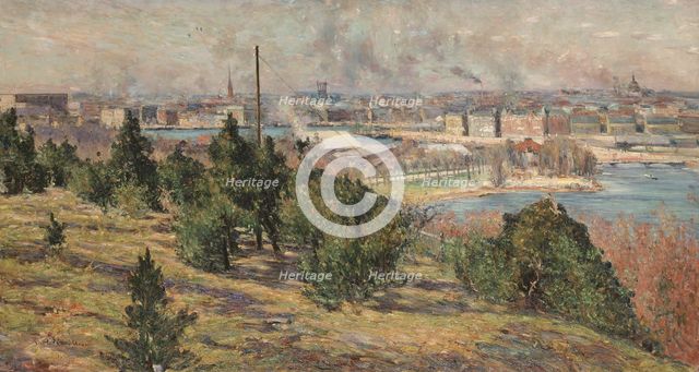 View of Stockholm from Skansen, 1889. Creator: Karl Nordström.