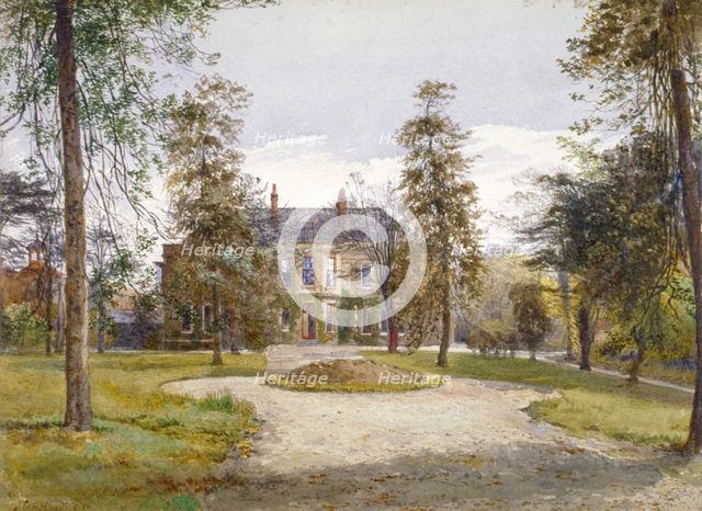 View of Stockwell Park House from the garden, Lambeth, London, 1887. Artist: John Crowther