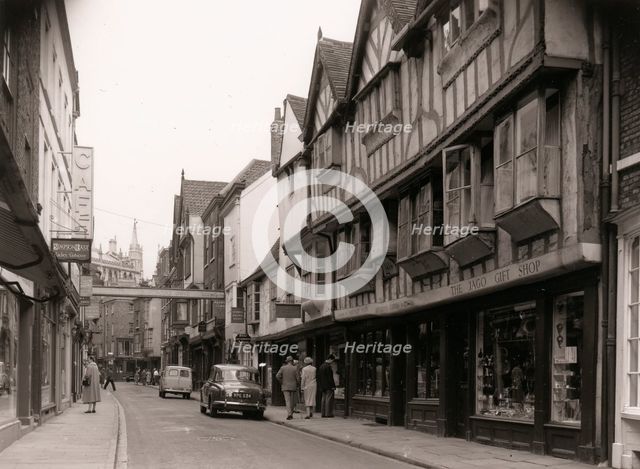 View of Stonegate, York, Yorkshire, 1959. Artist: Unknown