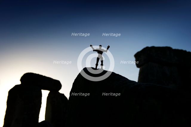 View of Stonehenge during the winter solstice, 2012. Creator: James O Davies.