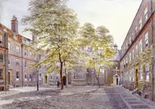 View of Staple Inn, London, 1882. Artist: John Crowther