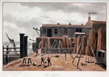 View of Steelyard Wharf, London, 1811. Artist: George Shepherd